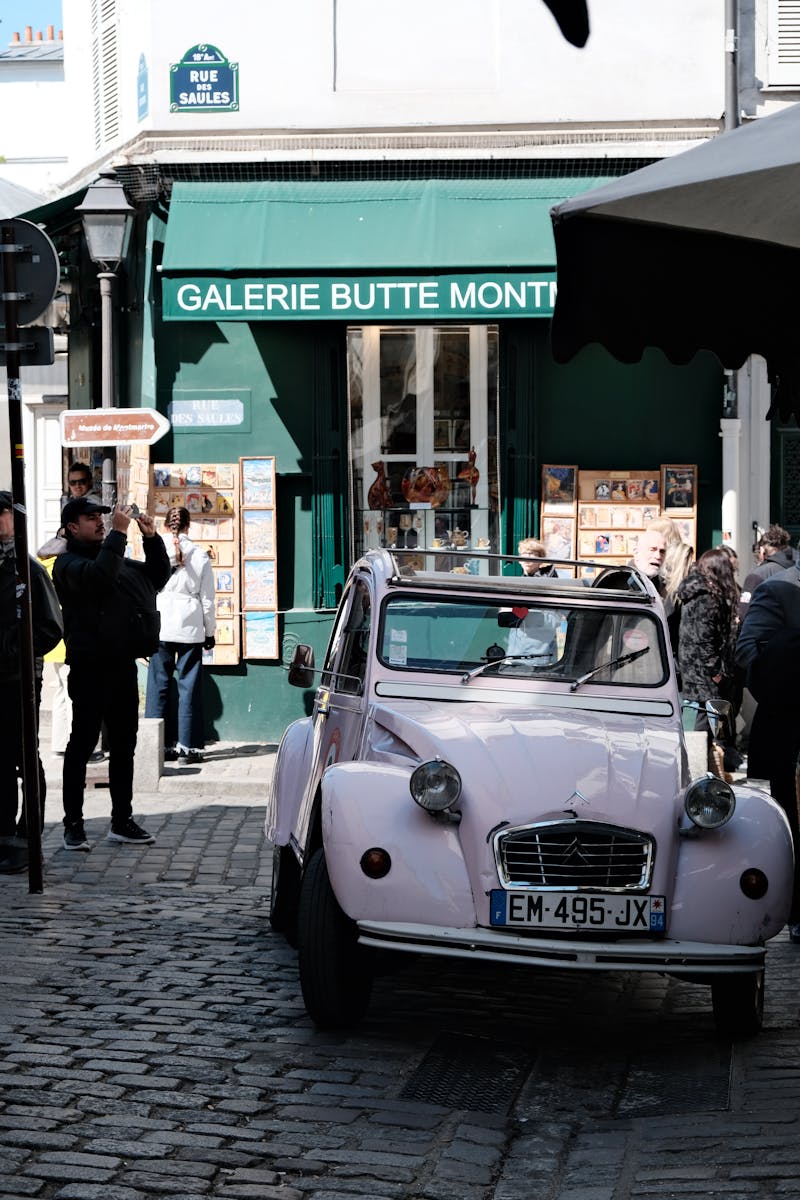 Montmartre cobblestone streets in Paris